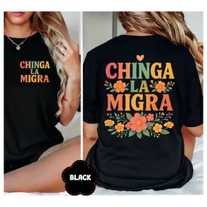 Chinga La Migra Comfort Shirt, Abolish ICE Anti Deportation Latino Protest Tee, No Human Is Illegal Shirt, Pro Immigrant Social Justice Gift