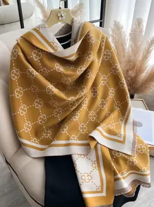 Women's Elegant Fashion Warm Scarf, Casual All-Over Print Shawl for Autumn & Winter, Lightweight Comfortable Accessory for Outdoor Activities, Casual Soft Scarf