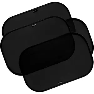 Window Shades For Baby 21” x 14” (4 Pack) Cling, Blocks 99.98% UVR, Sun Shade Blocker, Glare Shield Protection, Side Window Screens, Mesh Window Shades For Baby