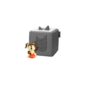 Tonies Gray Toniebox 1 Audio Player Starter Set for Kids 3+ with Playtime Puppy Tonie Figurine and Charging Dock