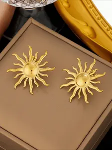 Vintage Casual Fashion Boho Sun-shaped Statement Earrings for Woman Daily Vacation Music Festival Anniversary Gift Couple's Gift, Gift for Her