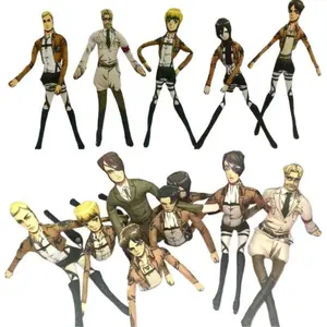 Attacks On Titan Doll Attacks On Titan Plush Toy Stuffed Soft Toy Plushie Levi Ackerman Merch Anime Game Blind Box Gift