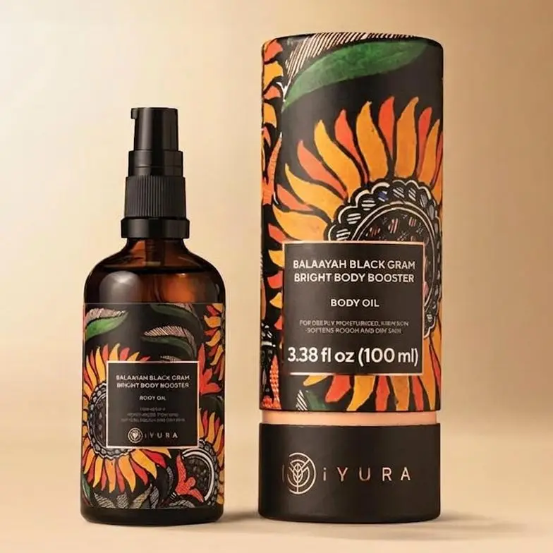 TAE Balaayah Black Gram Bright Body Booster Oil – With Sweet & Citrusy Aroma of Jasmine, Cardamom, Orange & Lemongrass