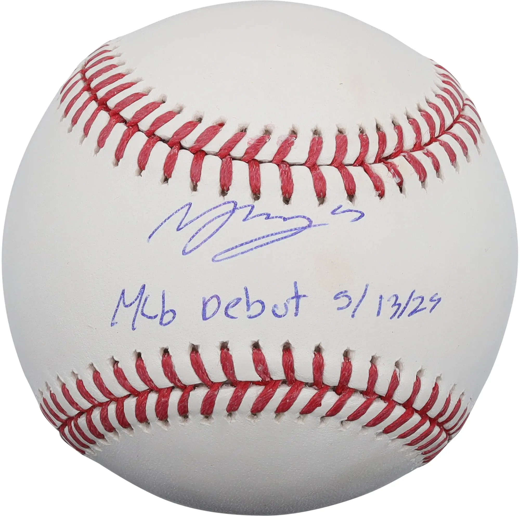 Moises Ballesteros Chicago Cubs Autpgraphed Baseball with "MLB Debut 5/13/25" Inscription - Fanatics Authentic Certified - MLB Memorabilia