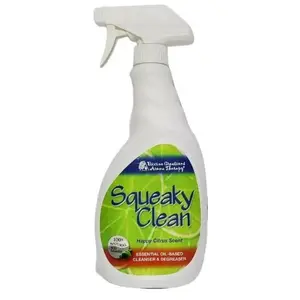 Squeaky Clean HAPPY LIME SCENT- Spray 24 oz All-Natural Cleaner by Divine Creations Aromatherapy