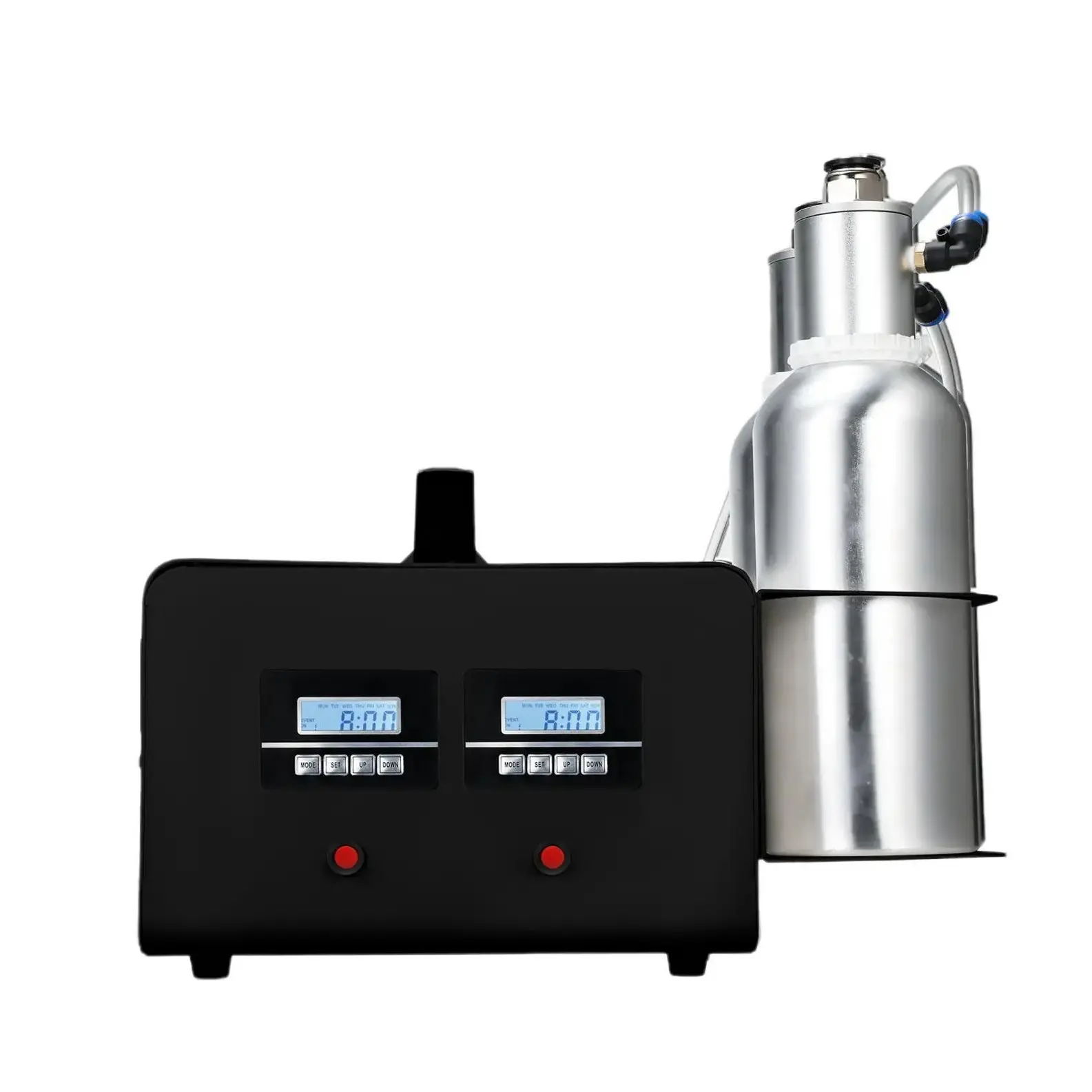 Kevinleo HVAC Aroma Diffuser - 30000 Sq.ft Large Coverage Cold-Air Essential Oil Machine, 2x1000ml Bottles, Black, Long-Lasting Scent, Double LCD Control, Pet-Child-Furniture Safe