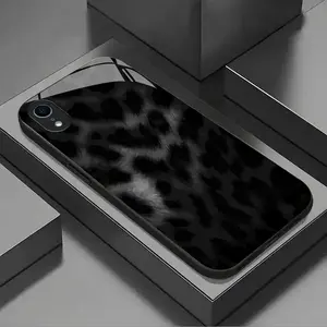 Minimalist, cool, sophisticated, understated, trendy dark leopard print phone case for iPhone 5/SE/6/6s/7/8/6 Plus/6s Plus/7 Plus/8 Plus/X/Xs/XR/XsMax Hard Case glass texture Simple design new styles Phone Case