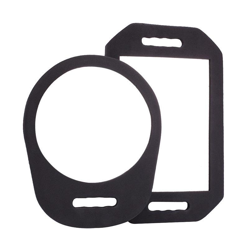 Handheld Mirror – Dual Handle Salon Mirror for Haircut, Makeup, and Back of Head Use – Distortion-Free Glass, Lightweight Durable Frame, Unisex Design – 10"x15.5", Black