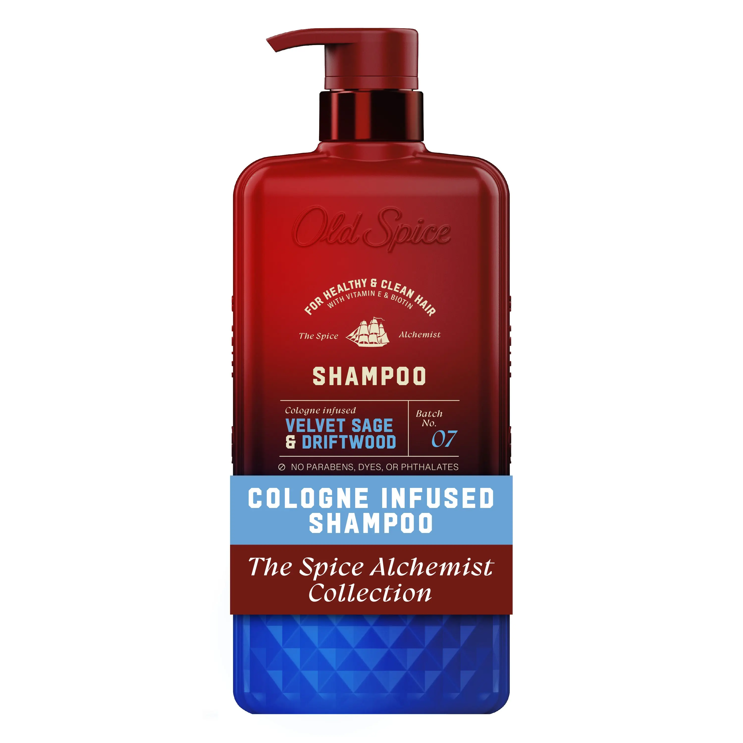 Old Spice Shampoo: The Spice Alchemist, Cologne-Infused Velvet Sage & Driftwood, No Parabens or Phthalates, 20 fl oz