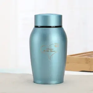 Pet Memorial Urn with Paw Print - Sealed Keepsake Box for Ashes | Waterproof Pet Funeral Holder | Cherish Your Beloved Companion