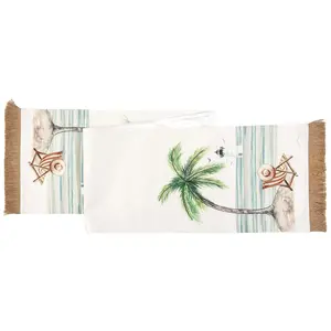 Life Is Better At The Beach 13" x 72" Table Runner by Valerie