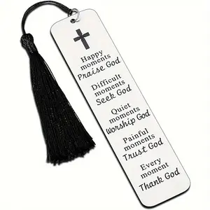 Inspirational Bible Verse Bookmark, 1 Count Christian Religious Bookmark Gifts,  Inspiration Bookmark for Women Men Friends Lovers, Book Accessories