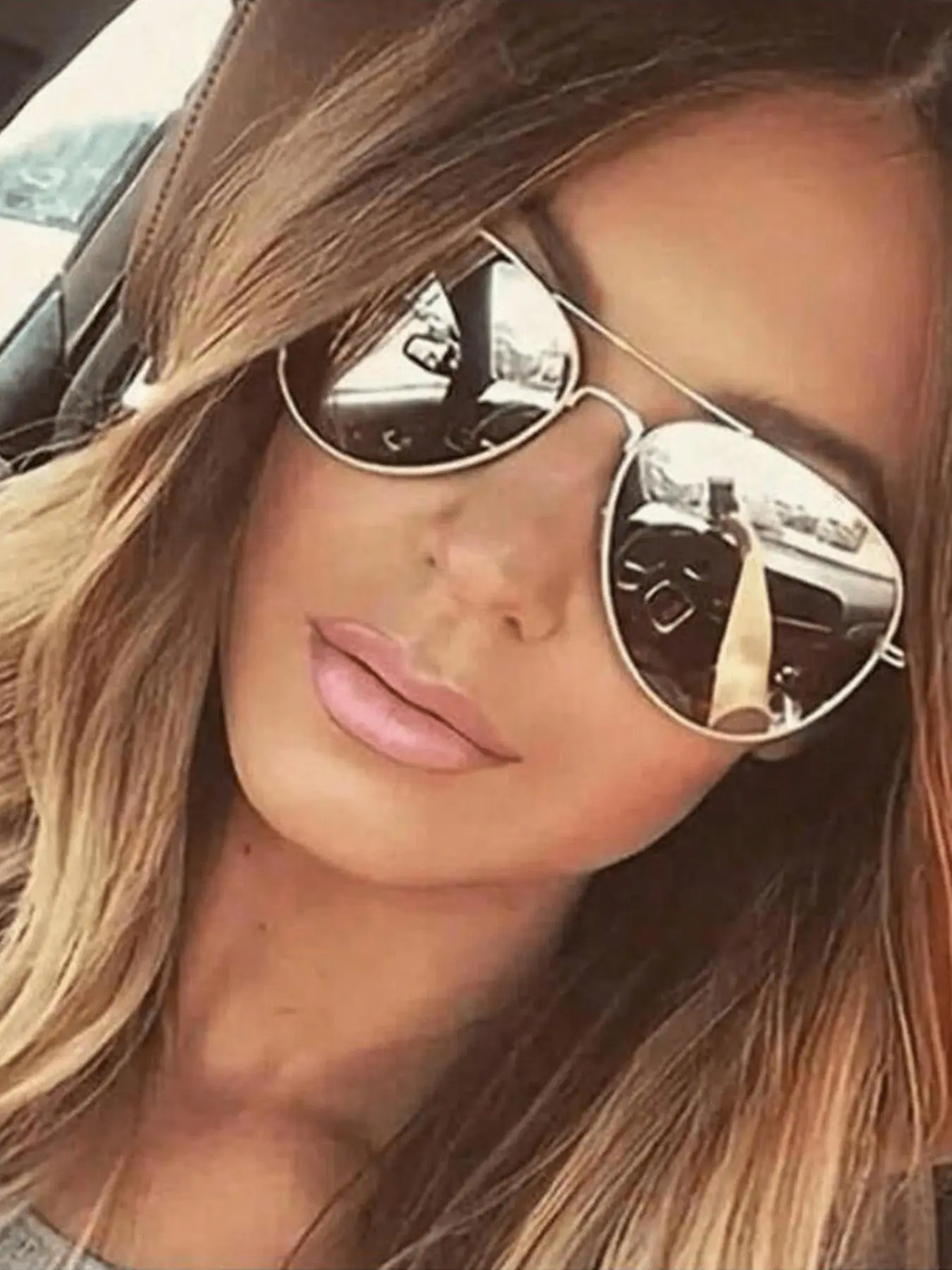 Women's Fashionable Metal Classic Aviator Glasses, Trendy Casual Glasses for Everyday Use, Fashion Accessories for Outdoor Activities, Trendy Beach Eyewear, Stylish Glasses