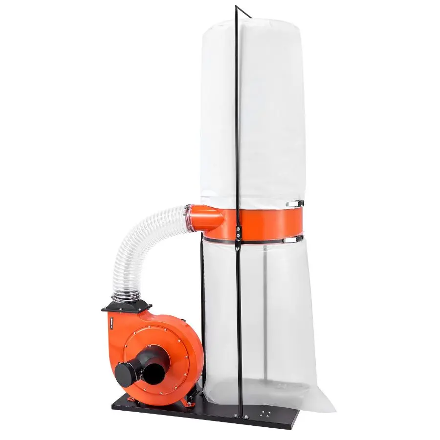 【Summerfinds】 35-Gal High-Speed Shop Vacuum Dust Collector with Vacuum Suction Power, 2.0HP, 1200 CFM Vortex Cone System, 2.5 Micron Filtration, 42-Gal Filter Bag, 3400 RPM, for Wood Chipsdealsforyoudays