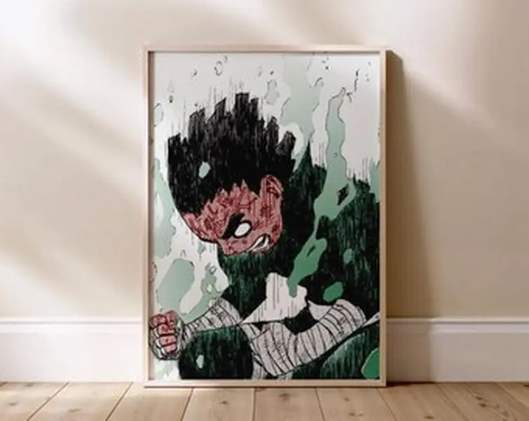 Rock Lee Print Poster Umframed