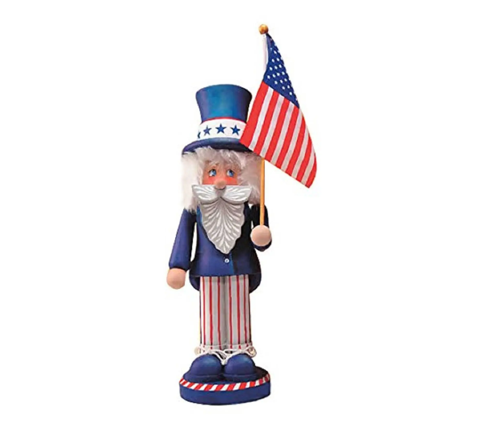 The Whitehurst Co. Wooden Uncle Sam Nutcracker,14" tall The Whitehurst Co. Wooden Uncle Sam Nutcracker,14" tall