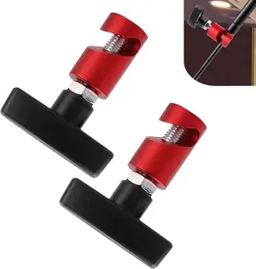 2PCS Car Hood Prop Struts Clamp, Metal Hood Strut Clamp, Adjustable Engine Hood Prop Tool, Portable 0.43" Lift Support Clamp, Universal for Tailgate Hatch Car Trunk