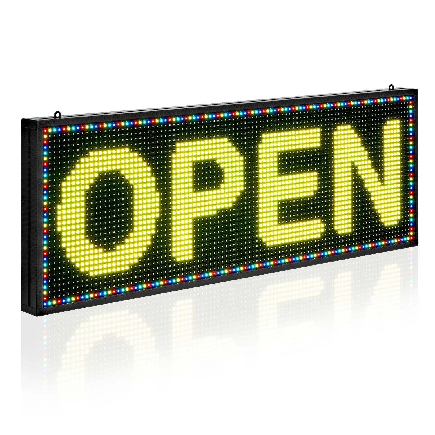 【summerfinds】VEVOR Programmable P10 Full Color Flexible LED Sign Panel, 40x14 in Wall Mount Waterproof Digital Scrolling Board, Bluetooth APP Control, DIY Custom Text Pattern GIF Support, Led RGB Light for Store Advertising, Water Resistant
