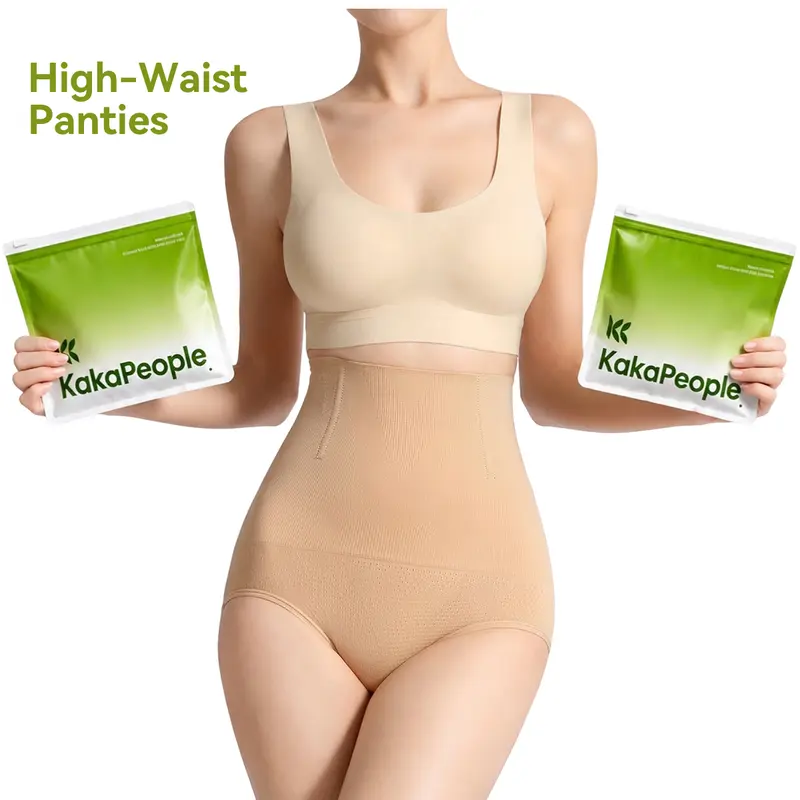 KKPeople Women's High-Waist Panties,2 Pack All Season Comfy Daily Wear,Ultra Soft Comfort Fit Briefs - Womenswear