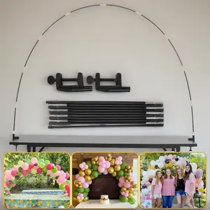 12ft Desktop Balloon Arch Bracket Wedding Birthday Party Decoration Rustic Wedding Balloon Stand Support Holder,Home Outdoor Party Decor For Bridal Shower Proposal Engagement Party Packs