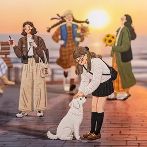 2 sets, 1 set with 60 simple stickers without white borders, featuring embroidery, fashionable characters, outfit design themes, minimalist style, textured paper, self adhesive, DIY journal decoration, scrapbook notebook material sticker pack