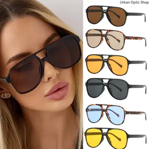 XUH 6pcs Pack Fashion Square Sunglasses Classic Sun Glasses Women Black Sun Glasses Men Outdoor Sports Eyeglasses Unisex