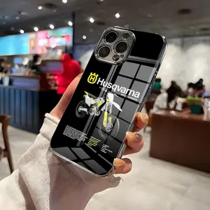 Husqvarna Logo  Phone Case for iPhone 17 Pro Max 15 Pro 16 14 Plus 12 13 Mini 11 Pro Shockproof Glass cover