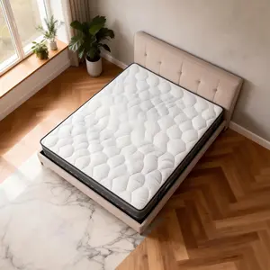12'14 Inch Twin Full Queen King size Mattress in a box, Memory Foam And Spring Hybrid Mattress Medium Firm, motion isolation，For Home Rooms Hotels, Furniture Ergonomic Interior Modern queen size mattress，romantic bedroom accessories