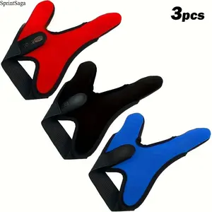 One-finger gloves 3-piece set, ideal for fishing, unisex elastic gloves, outdoor use, no batteries required,summervibes