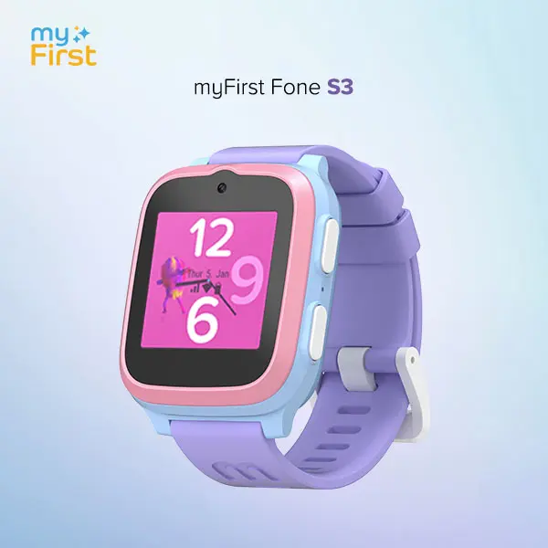 myFirst Fone S3 - Durable 4G GPS Kids' Smartwatch, Android Wearable with GPS Tracker, SIM Card Compatibility, AT&T Support, Music Player, Phone Call & SOS Alert Features
