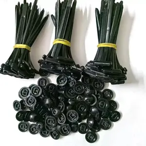 100pcs Nylon Universal Cable Tie Buckle, 2025 Premium Heavy DutySelf-Locking Nylon Zip Ties Holder, Multipurpose PlasticCable Ties Tool for Car Repair -40°C-130°C Extreme Proof Thanksgiving,Christmas,New Year tensile strength multipurpose plastic cable ti