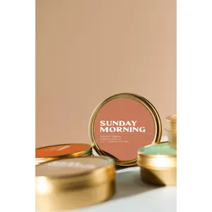 Sunday Morning Travel Tin Candle