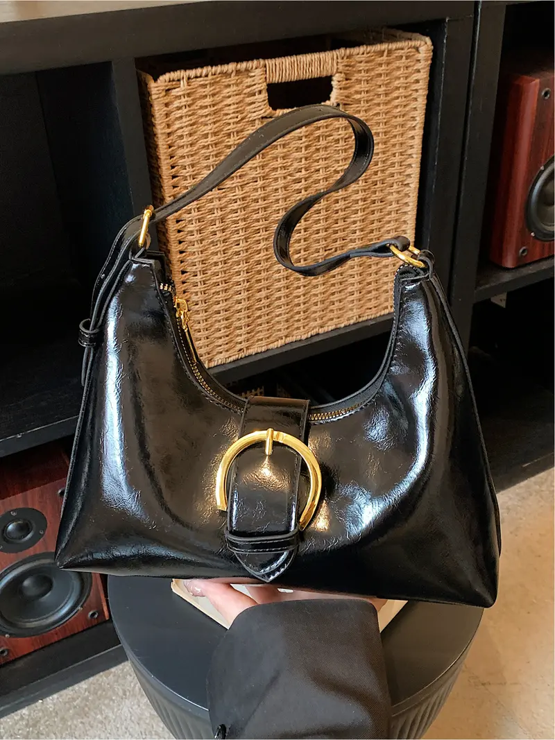 Womens elegant mirrow acrylic moon shaped bag - TikTok Shop