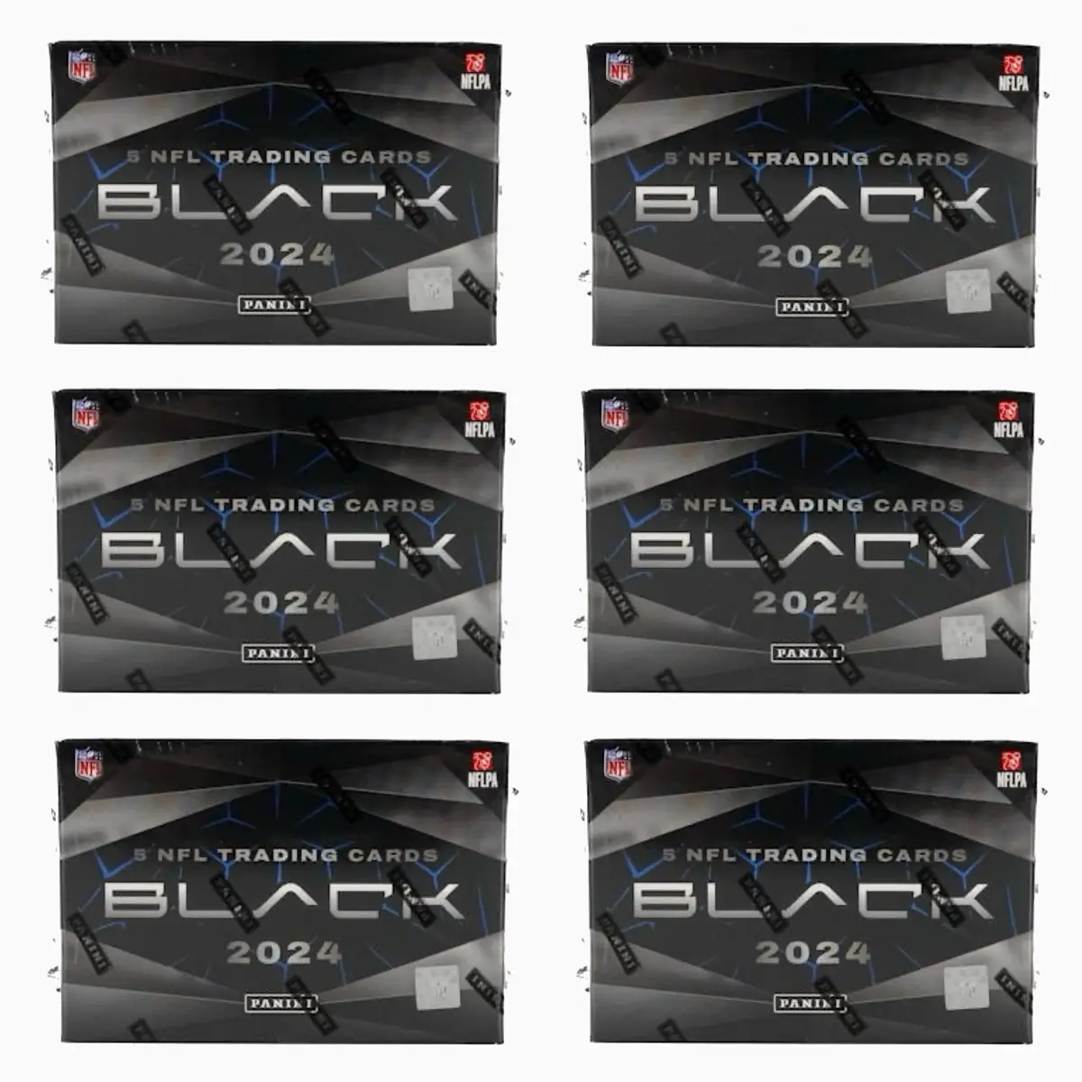 Pick Your Team 2024 Panini Black 1/2 Case 6 Hobby Box Football Card Break