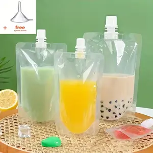 Portable Reusable Drink Bag with Funnel, Ideal for Hot and Cold Beverages, Perfect for Outdoor Camping, Travel, and Special Occasions, Drink Carrier