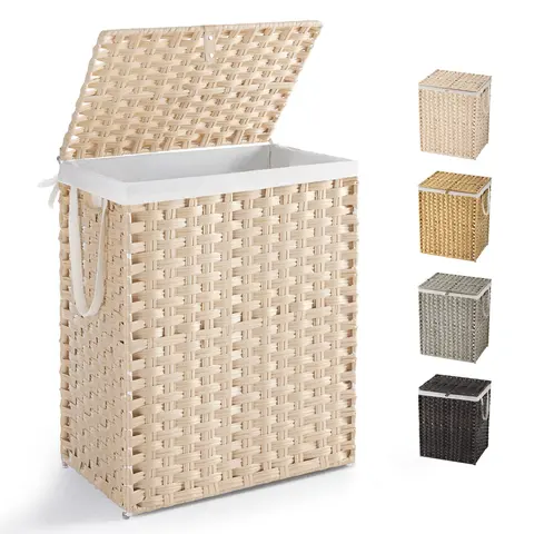 Laundry Hamper-Large Capacity Clothes Basket with Lid, Foldable Design for Bedroom,Bathroom, and Laundry Room Grey