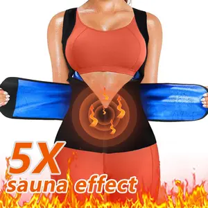 Women's Sauna Shirt, Tummy Control Waist Trainer Vest, Compression  Sauna Sweat Shirt, Double layer Vest, Sauna Suit Workout Sauna Vest, Adjust Belt, Zipper Shapewear