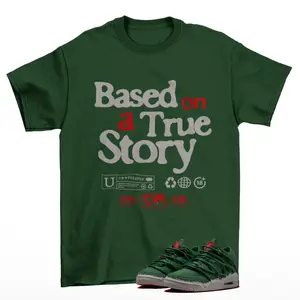 All Cap Sneaker Shirt Green to Match Jordan 3 Concrete Rose