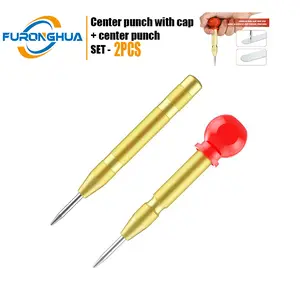 Professional Spring Punch Tool High Carbon Steel Automatic Impact Nail Starter Marking Center Punch for Hardened Metal Wood Plastic Workshop Tools