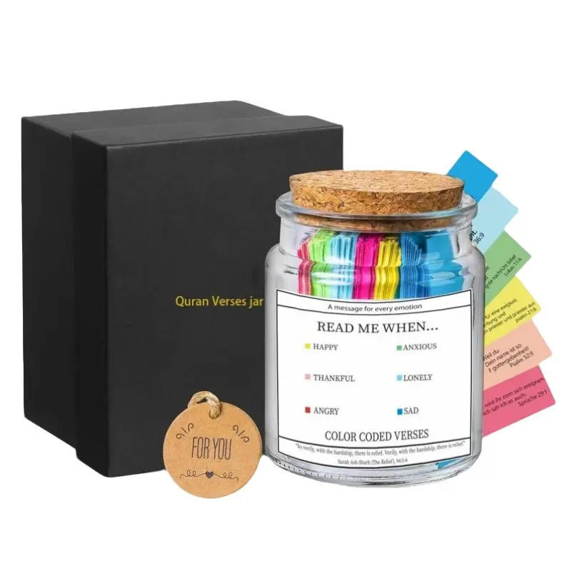 Quranic Verses Jar, 1 Set Read Me When Quran Jar, Islamic Gift, Muslim Gift for Women & Men, Islamic Room Decor, Muslim Decor, Bottles, Boyfriend Gift
