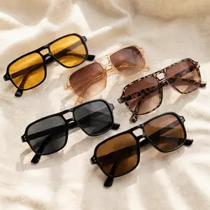 New Horizons 5 Pairs Retro Pilot Sunglasses Set for Women&Men,Lightweight Travel-Friendly Fashion Sunglasses,Windproof Classic Pilot Style,Perfect for Driving,Outdoor Travel & Everyday Wear unglasses,eyewear for men/women,#SummerVibes,Mother's Day gift fa