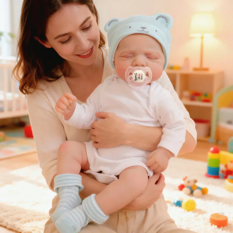 Lifelike Reborn Baby Dolls Girl Vinyl Full Body 18 inch Realistic Newborn Baby Girl Doll Real Life Baby Doll Anatomically Correct Girl for Xmas Gifts