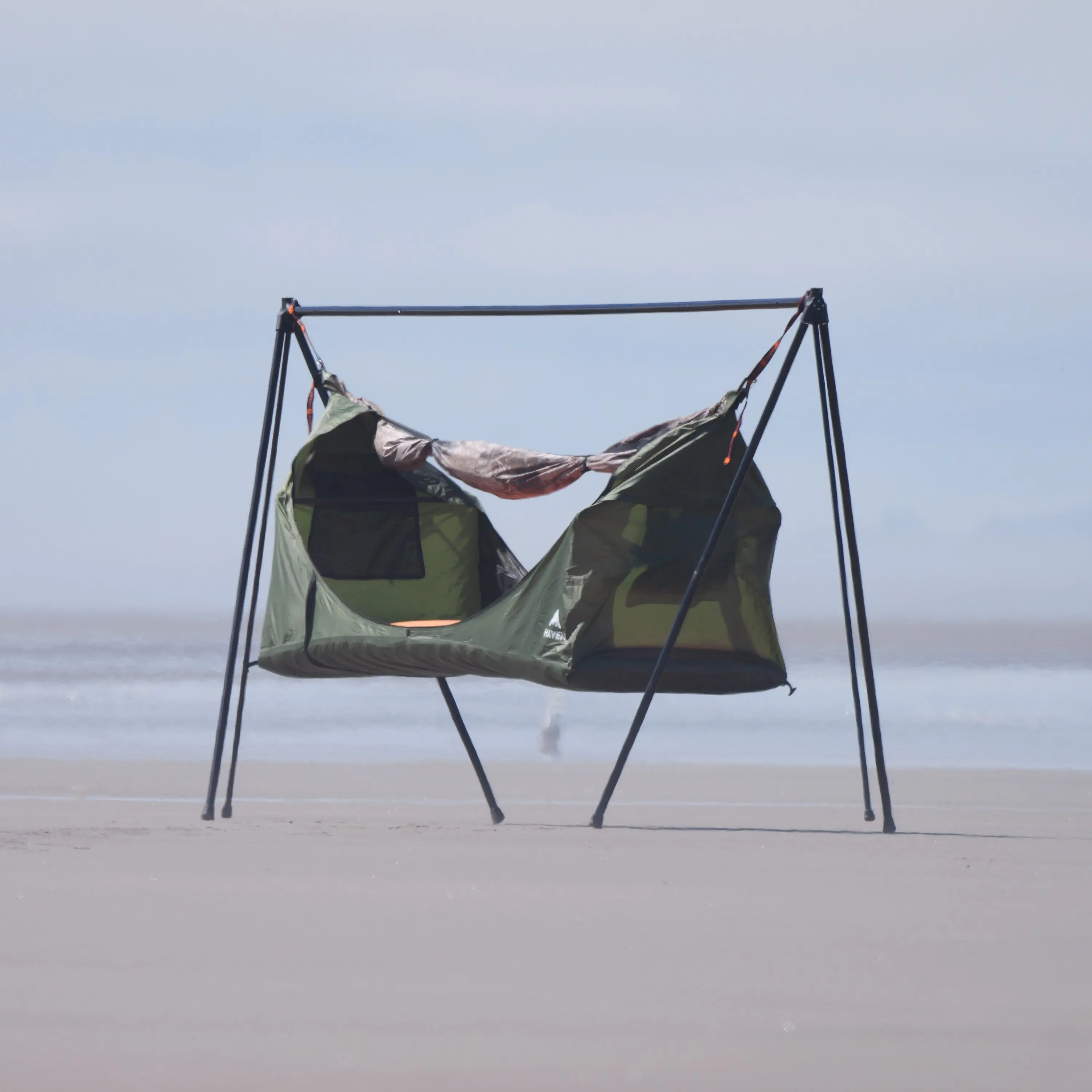 Haven Stand by YOBOGear - Portable Hammock Tent Stand + Tarp Poles