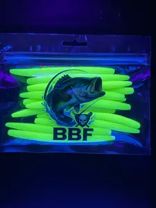 Glow Chartreuse – 5” Senko (8-pack) (Glow in the Dark) Fishing Lures