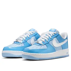 Nike Air Force 1 Low '07 LV8 Phychic Blue White Patent Men's HV9405-400 New