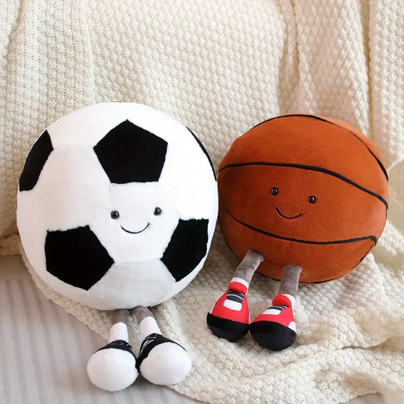 9inch Stuffed Sports Balls Toy Creative Football Doll Fun Cute Plush Doll Toy Plush Stuffed Spherical Soft Toys Sports Throw Pillow CushionKids Gift b