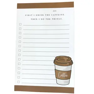 Coffee Lover Gifts Note Pads, Funny Notepad Gift for Her, Coffee Person Gifts, To-do Lists, Modern Notepad For Mom, Trendy Gifts Stationery