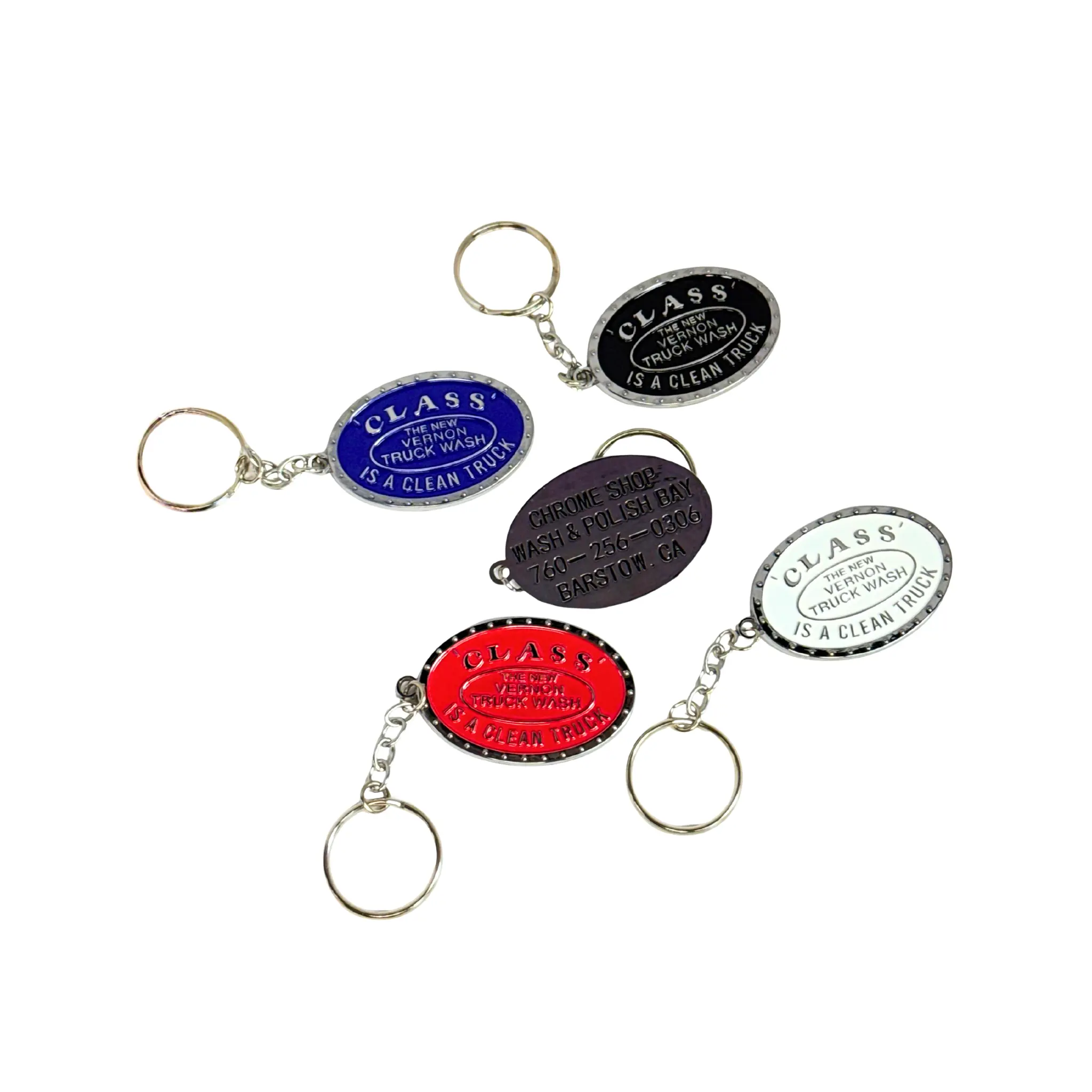 GS-Vernon Truck Wash Themed Metal Keychain, Fashion Accessory with Metal Material