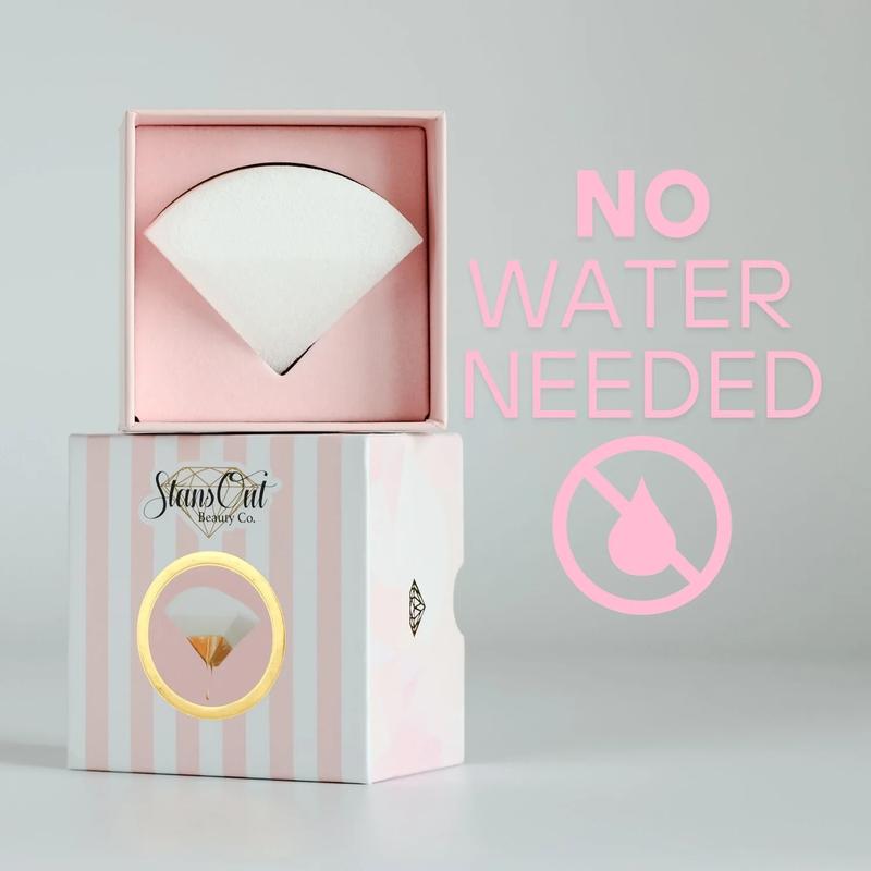 StansOut Beauty Sponge No-Water Soft Makeup Blender Flawless Coverage Thermoreactive Tech Absorbs Less Product Travel Friendly Hygienic Reusable