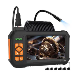 Industrial Endoscope with 8 Adjustable LED Lights,4.3''HD Screen Inspection Cameras,IP67 Waterproof Boroscope, 32.8ft Semi-rigid Snake Cord  Sewer Inspection Camera,Home Improvement,Vehicle and Car Inspection Tools, gifts for men tools and gadgets